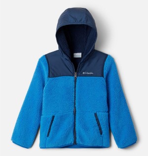 Columbia PHG Rugged Ridge Hooded Overlay Kids' Jacket Blue | QKPLNB-250
