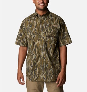 Columbia PHG Super Sharptail Short Sleeve Men's Shirt Brown | UECHJI-293