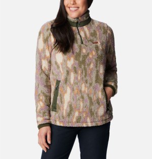 Columbia PHG Tough Shot Pullover Women's Fleece Jacket Green | ZBSILN-946