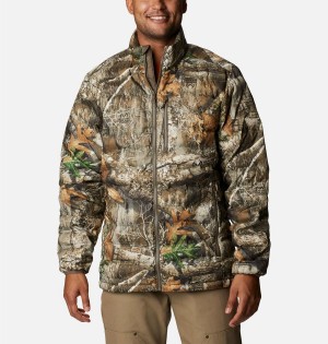 Columbia PHG Trophy Rack Omni Heat Heat Seal Puffer Insulated Men's Puffer Jacket Brown | SBXNLF-568