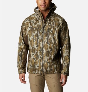 Columbia PHG Trophy Rack Silent Men's Rain Jacket Brown | BFCZNX-312