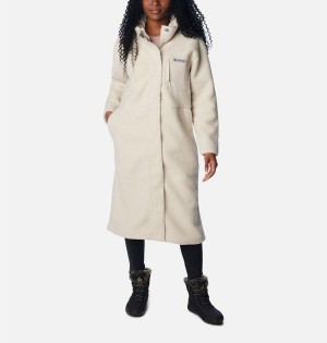 Columbia Panorama Full Length Women's Fleece Jacket White | NLDXQP-527