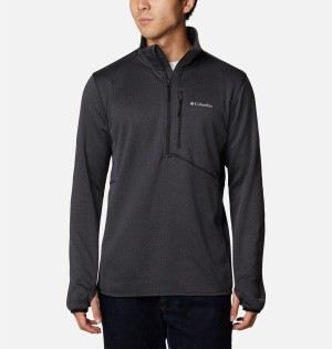 Columbia Park View Fleece Half Zip Men's Pullover Black | MWHVRL-628
