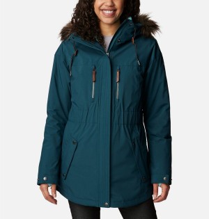 Columbia Payton Pass Interchange Women's Coats Turquoise | QPSIAG-615