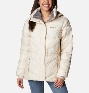 Columbia Peak to Park II Insulated Hooded Women's Puffer Jacket White | XMUWZS-048