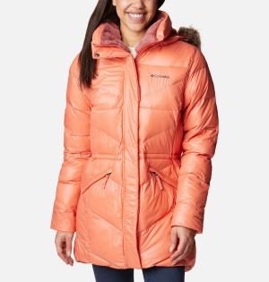 Columbia Peak to Park Mid Insulated Women's Puffer Jacket Coral | HAOSEB-589