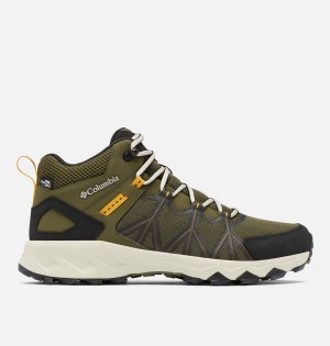 Columbia Peakfreak II Mid OutDry Boot Men's Hiking Shoes Olive | IDWRTN-942