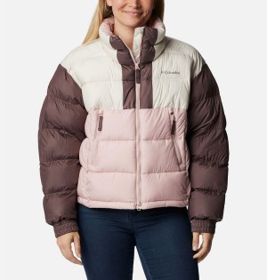 Columbia Pike Lake II Cropped Women's Puffer Jacket Pink | DEMSYH-276