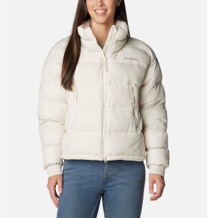 Columbia Pike Lake II Cropped Women's Puffer Jacket White | SFKUBH-824