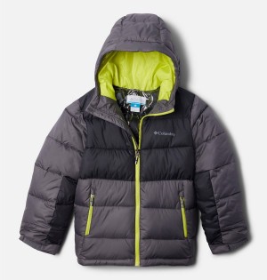 Columbia Pike Lake II Hooded Kids' Jacket Grey | DIRTBZ-792