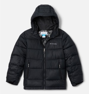 Columbia Pike Lake II Hooded Kids' Jacket Black | JOXMRI-625