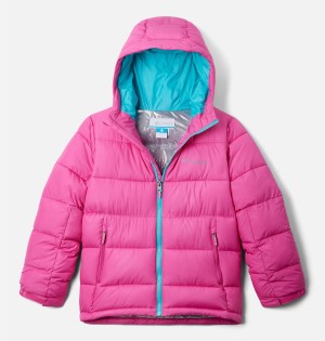 Columbia Pike Lake II Hooded Kids' Jacket Pink | BGEZWL-809
