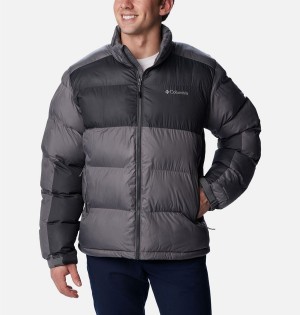 Columbia Pike Lake II Insulated Men's Puffer Jacket Grey | HWBNSU-931