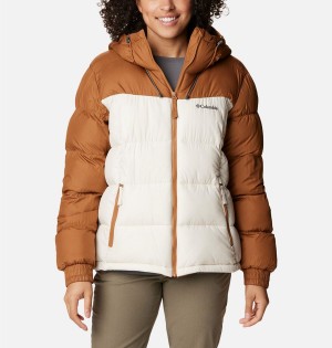 Columbia Pike Lake II Insulated Women's Puffer Jacket White | VKFAIB-917