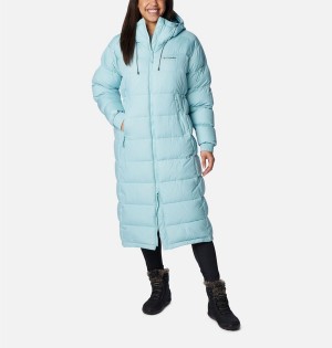 Columbia Pike Lake II Long Women's Puffer Jacket Turquoise | SIAMYB-854
