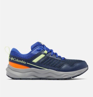 Columbia Plateau Men's Sneakers Navy | HJTWQX-820