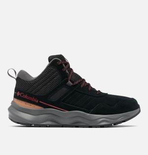 Columbia Plateau Venture Mid Men's Hiking Shoes Black | OIEUDN-261