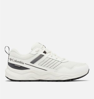 Columbia Plateau Waterproof Men's Hiking Shoes White | ADQJIT-712