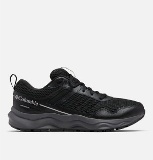Columbia Plateau Waterproof Men's Hiking Shoes Black | KHMRTY-509