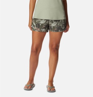 Columbia Pleasant Creek Stretch Women's Shorts Green | UTNQAZ-958