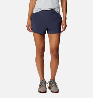 Columbia Pleasant Creek Stretch Women's Shorts Navy | EFHMQL-219