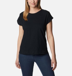 Columbia Point Loma Women's T-Shirt Black | SYBJOK-516