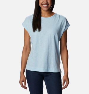 Columbia Point Loma Women's T-Shirt Blue | YJQPXI-749