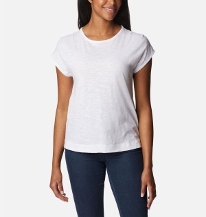 Columbia Point Loma Women's T-Shirt White | GKLXJB-056
