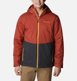 Columbia Point Park Insulated Men's Puffer Jacket Red | UWQLTX-742