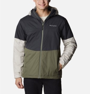 Columbia Point Park Insulated Men's Puffer Jacket Olive | DPQKLC-067
