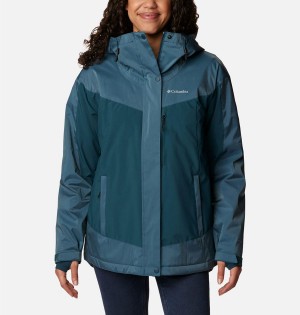 Columbia Point Park Insulated Women's Puffer Jacket Turquoise | WGVOPY-589