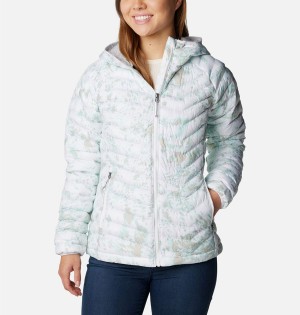 Columbia Powder Lite Hooded Women's Puffer Jacket White | DZESTF-861