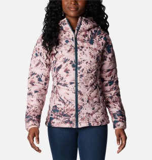 Columbia Powder Lite Hooded Women's Puffer Jacket Pink | GTRAHW-647
