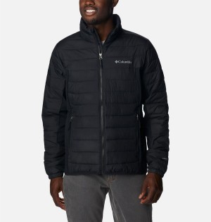 Columbia Powder Lite Hybrid Insulated Men's Puffer Jacket Black | JISTQG-397