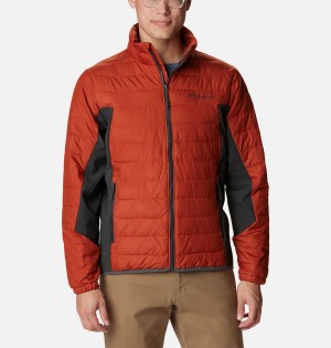 Columbia Powder Lite Hybrid Insulated Men's Puffer Jacket Red | CNVKQO-247