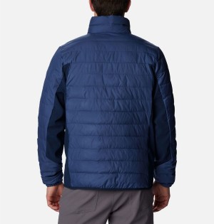 Columbia Powder Lite Hybrid Insulated Men's Puffer Jacket Blue | DJTKZY-570