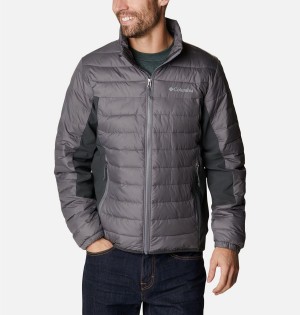 Columbia Powder Lite Hybrid Insulated Men's Puffer Jacket Grey | YUKGSF-624