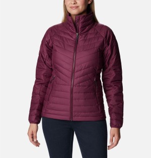 Columbia Powder Lite II Full Zip Women's Puffer Jacket Purple | AIMEBL-872