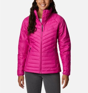 Columbia Powder Lite II Full Zip Women's Puffer Jacket Purple | QOIWMR-321