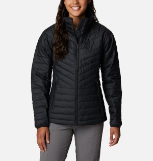 Columbia Powder Lite II Full Zip Women's Puffer Jacket Black | ZSCLEJ-850
