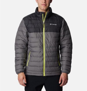 Columbia Powder Lite Insulated Men's Puffer Jacket Grey | DPIHQE-893