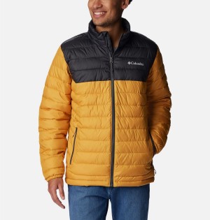 Columbia Powder Lite Insulated Men's Puffer Jacket Yellow | XVGUKZ-014