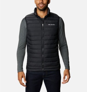 Columbia Powder Lite Men's Vest Black | QYOKEX-982