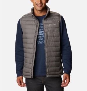 Columbia Powder Lite Men's Vest Grey | EKZXPR-389
