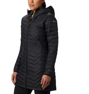 Columbia Powder Lite Mid Women's Puffer Jacket Black | RBFWJS-896