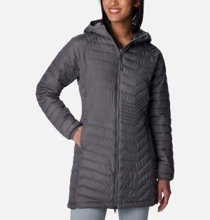 Columbia Powder Lite Mid Women's Puffer Jacket Grey | QGYKEF-298
