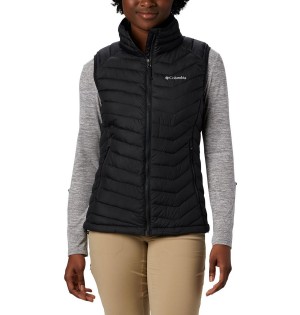 Columbia Powder Lite Women's Vest Black | ZCUDTF-869