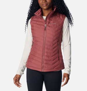 Columbia Powder Lite Women's Vest Coral | FZCWVX-593