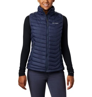 Columbia Powder Lite Women's Vest Navy | HWEANR-396