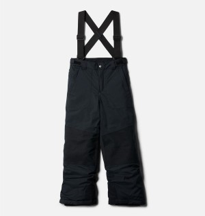 Columbia Powder Turner Suspender Ski Kids' Pants Black | XMOHTQ-736